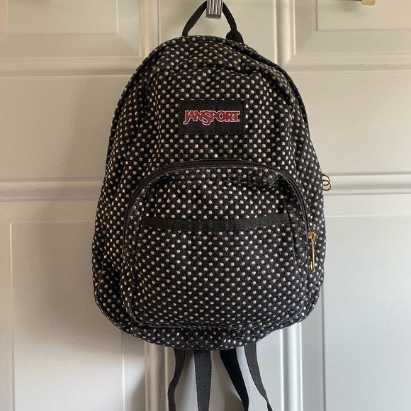 Jansport Backpack White And Black Shop Black Backpack Big Hotsell Jansport  Big Student Daypack